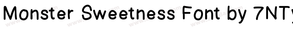 Monster Sweetness Font by 7NTypes字体转换
